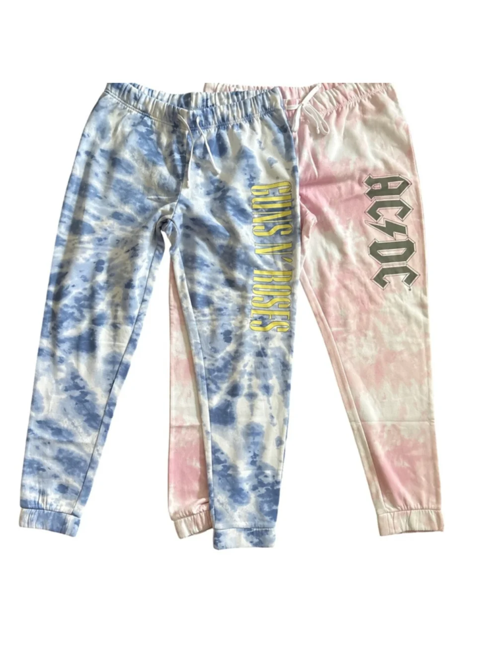 Tie-Dye Joggers - Guns and Roses & AC/DC - size L/XL - Picture 1 of 1